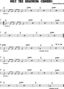 Only The Beginning (chord study and melody)