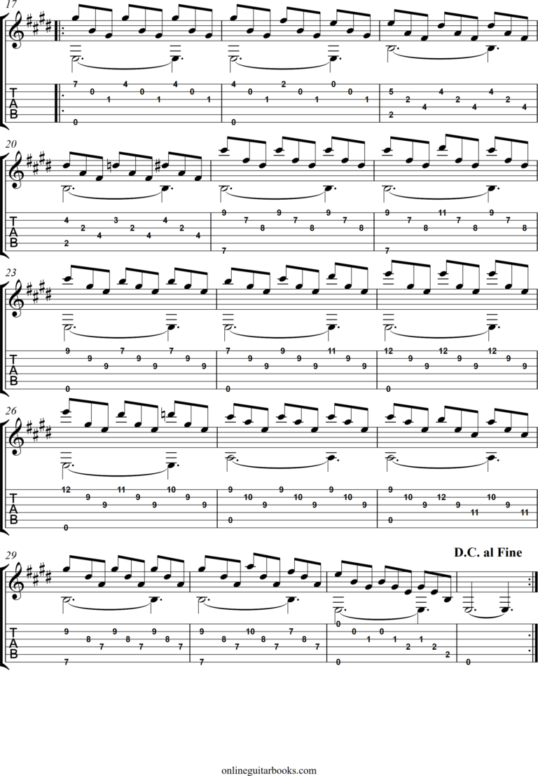 Romance - Tabs and Sheet Music for Guitar